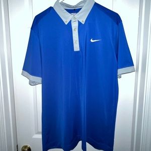 Blue Nike polo medium